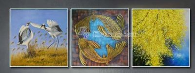 Ảnh gốc File gốc in bộ tranh decor treo tráng gương canvas GB20540 (nét căng) in mica