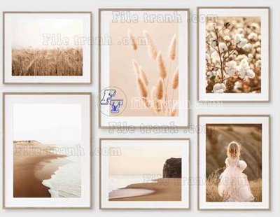 File tranh File gốc in bộ tranh decor treo tráng gương canvas GB20541 (bản gốc) trang trí văn phòng