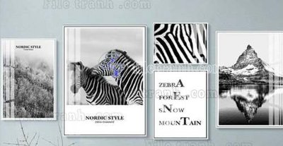 Hình ảnh gốc File gốc in bộ tranh decor treo tráng gương canvas GB20640 (để in khổ lớn)