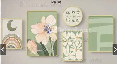 File gốc File gốc in bộ tranh decor treo tráng gương canvas GB20667 (in lụa) tranh thuận buồm