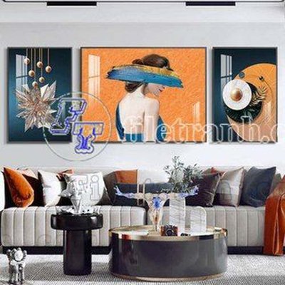 File ảnh File gốc in bộ tranh decor treo tráng gương canvas GB20668 (gốc) trang trí khách sạn