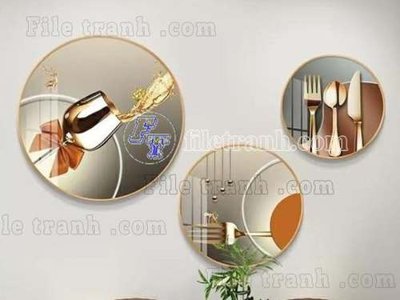 File gốc File gốc in bộ tranh decor treo tráng gương canvas GB20670 (phong cách) tối giản