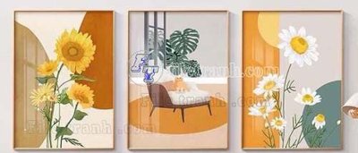 File PSD File gốc in bộ tranh decor treo tráng gương canvas GB20675 (gốc) cho designer