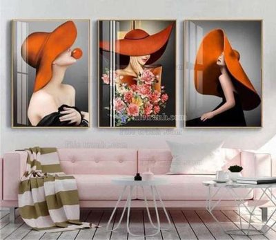 Ảnh gốc file in lụa File gốc in bộ tranh decor treo tráng gương canvas GB20698 chi tiết