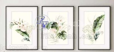 File gốc File gốc in bộ tranh decor treo tráng gương canvas GB20700 (trang trí) phòng ngủ