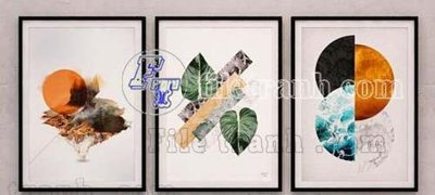 File tranh gốc File gốc in bộ tranh decor treo tráng gương canvas GB20722 chủ đề hiện đại