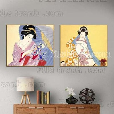 File gốc File gốc in bộ tranh decor treo tráng gương canvas GB20732 (PNG) không nền chất lượng
