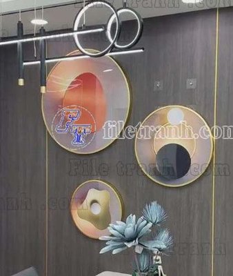 Tải file gốc File gốc in bộ tranh decor treo tráng gương canvas GB20752 dùng cho in ấn