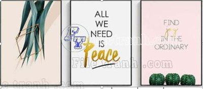 Download file File gốc in bộ tranh decor treo tráng gương canvas GB20755 (chuẩn in) chất lượng cao