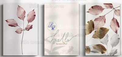 Hình ảnh file gốc in lụa File gốc in bộ tranh decor treo tráng gương canvas GB20781