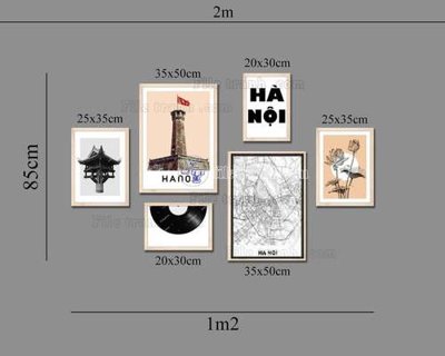 File tranh File gốc in bộ tranh decor treo tráng gương canvas GB20807 (bản gốc) trang trí văn phòng