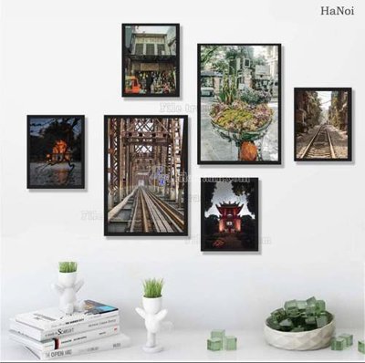 File gốc File gốc in bộ tranh decor treo tráng gương canvas GB20808 (dành cho trang trí nội thất)