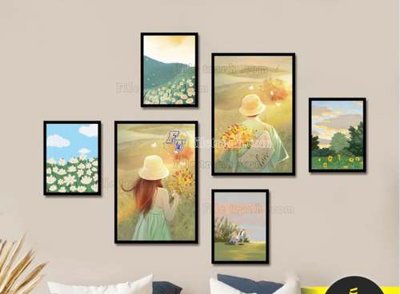 Tải file PSD File gốc in bộ tranh decor treo tráng gương canvas GB20822 (nguyên layer) để in