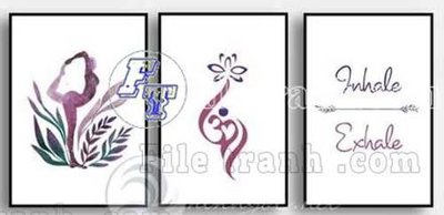 File tranh File gốc in bộ tranh decor treo tráng gương canvas GB20830 (bản gốc) treo tường