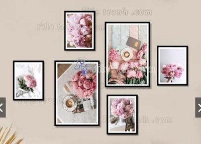 File ảnh File gốc in bộ tranh decor treo tráng gương canvas GB20866 (gốc) cho trang trí nội thất