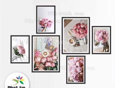 Tải file File gốc in bộ tranh decor treo tráng gương canvas GB20867 (gốc) chủ đề phong thủy