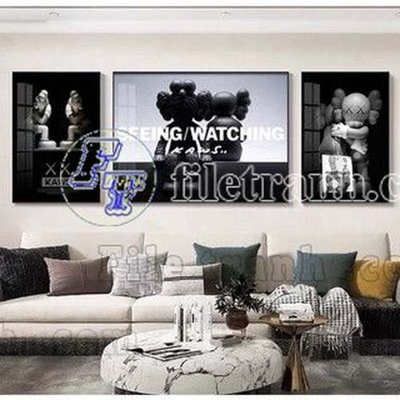 Tải xuống file tranh gốc File gốc in bộ tranh decor treo tráng gương canvas GB20912 (PSD/TIFF)