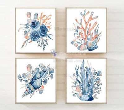 Tải file File gốc in bộ tranh decor treo tráng gương canvas GB20936 (gốc) làm file in ấn