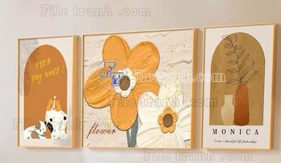 Download file File gốc in bộ tranh decor treo tráng gương canvas GB20960 (gốc) in mica ốp bếp