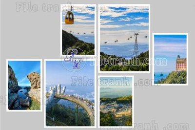 Tải file tranh gốc File gốc in bộ tranh decor treo tráng gương canvas GB21033 chất lượng cao