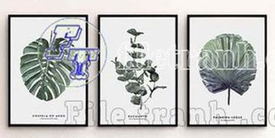 File in trần File gốc in bộ tranh decor treo tráng gương canvas GB21051 (bản gốc) phong cảnh