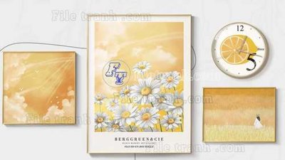 File gốc File gốc in bộ tranh decor treo tráng gương canvas GB21082 (PNG) chất lượng cao