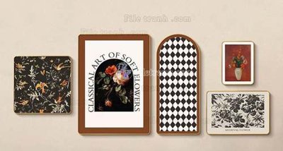 Tải về file gốc File gốc in bộ tranh decor treo tráng gương canvas GB21089 (chuẩn in ấn)
