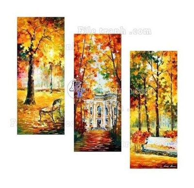 File tranh File gốc in bộ tranh decor treo tráng gương canvas GB21096 (bản gốc) in lụa 5D