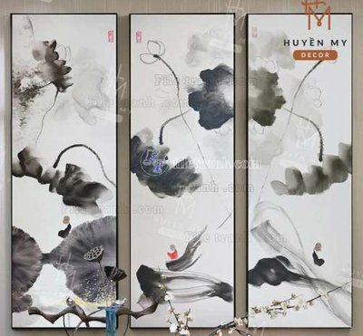 Ảnh gốc File gốc in bộ tranh decor treo tráng gương canvas GB21097 (độ nét cao) in tráng gương