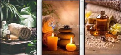 File gốc File gốc in bộ tranh decor treo tráng gương canvas GB21138 (in lụa) họa tiết 3D