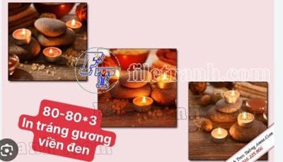 File tranh File gốc in bộ tranh decor treo tráng gương canvas GB21142 (gốc) chủ đề thiên nhiên