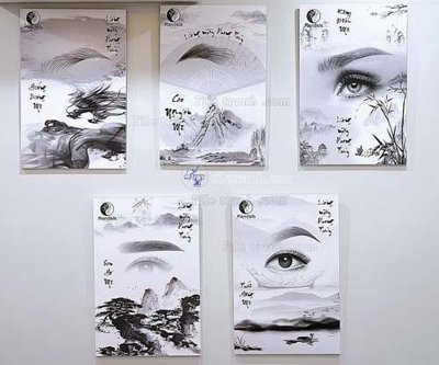 File tranh File gốc in bộ tranh decor treo tráng gương canvas GB21150 (gốc) chủ đề trừu tượng