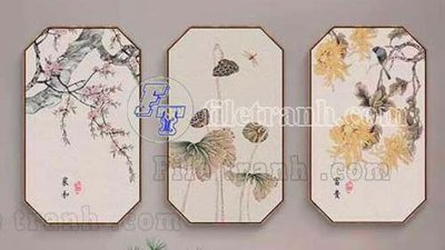 File tranh File gốc in bộ tranh decor treo tráng gương canvas GB21168 (gốc) chủ đề con người