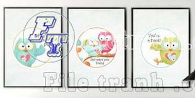 File ảnh File gốc in bộ tranh decor treo tráng gương canvas GB21191 (gốc) in poster