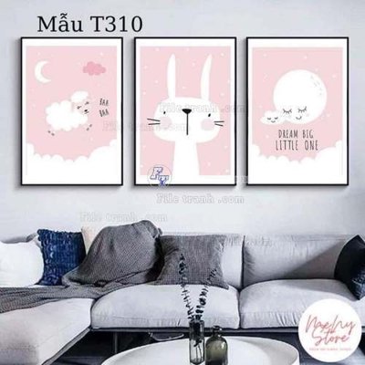 File tranh File gốc in bộ tranh decor treo tráng gương canvas GB21196 (bản gốc) treo quán cafe