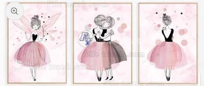 Hình ảnh file gốc in trần nhà File gốc in bộ tranh decor treo tráng gương canvas GB21207