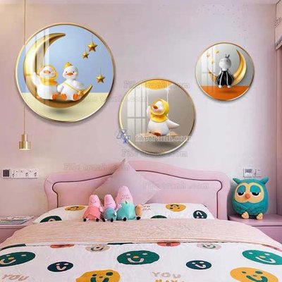 File ảnh File gốc in bộ tranh decor treo tráng gương canvas GB21237 (gốc) in standee