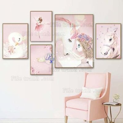 File in lụa File gốc in bộ tranh decor treo tráng gương canvas GB21239 (phong cảnh) File gốc in bộ tranh decor treo tráng gương canvas GB21239