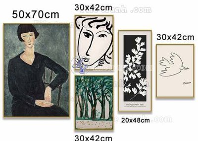 File tranh File gốc in bộ tranh decor treo tráng gương canvas GB21251 (bản gốc) treo quán cafe