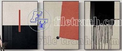 File tranh File gốc in bộ tranh decor treo tráng gương canvas GB21257 (bản gốc) treo quán cafe