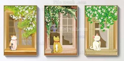 File in trần File gốc in bộ tranh decor treo tráng gương canvas GB21259 (file gốc) chủ đề vũ trụ