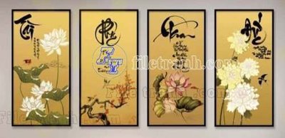 Cung cấp file tranh gốc File gốc in bộ tranh decor treo tráng gương canvas GB21298 độc quyền