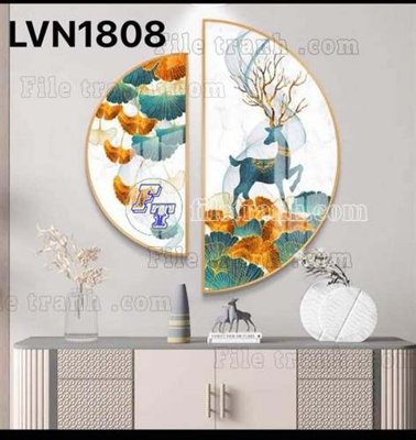 File PSD File gốc in bộ tranh decor treo tráng gương canvas GB21308 (bản gốc) đã tách nền