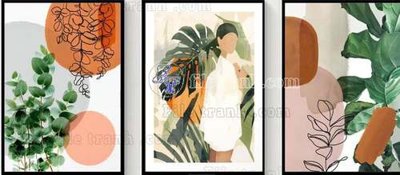 File gốc File gốc in bộ tranh decor treo tráng gương canvas GB21344 (chủ đề hiện đại) trang trí