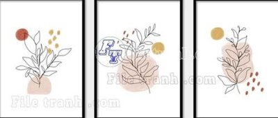 File gốc File gốc in bộ tranh decor treo tráng gương canvas GB21346 (chủ đề hiện đại) trang trí