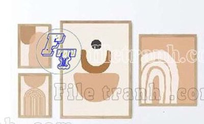 File gốc in ấn File gốc in bộ tranh decor treo tráng gương canvas GB21356 (sẵn sàng tải về)