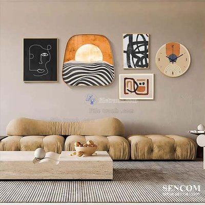 File in trần File gốc in bộ tranh decor treo tráng gương canvas GB21362 (bản gốc) bầu trời