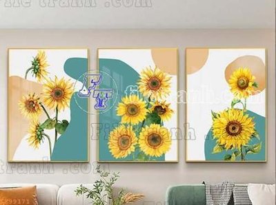 File tranh File gốc in bộ tranh decor treo tráng gương canvas GB21364 (gốc) chủ đề trừu tượng