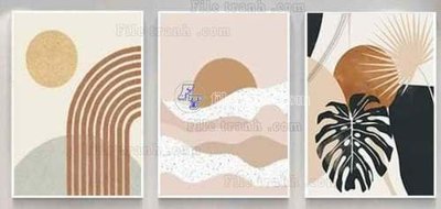 File tranh File gốc in bộ tranh decor treo tráng gương canvas GB21379 (ảnh gốc) cho in ấn kỹ thuật số
