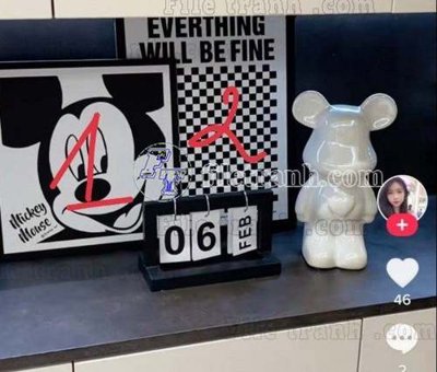 File tranh File gốc in bộ tranh decor treo tráng gương canvas GB21397 (file gốc) chuẩn màu in